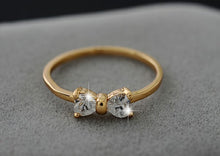 Load image into Gallery viewer, Crystal Bow Ring of Cuteness