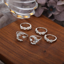 Load image into Gallery viewer, Moonlight Crystal Ring Set