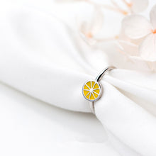 Load image into Gallery viewer, Cute Silver Lemon  Open Ring