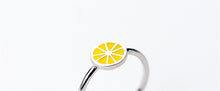 Load image into Gallery viewer, Cute Silver Lemon  Open Ring