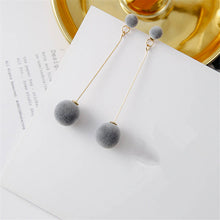 Load image into Gallery viewer, Plush Ball Drop Earrings