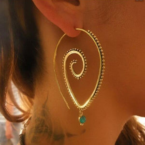Earrings Swirl Hoop Earring For Women