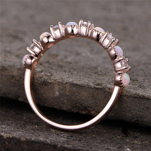 Zircon Vintage Opal Ring