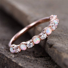 Load image into Gallery viewer, Zircon Vintage Opal Ring