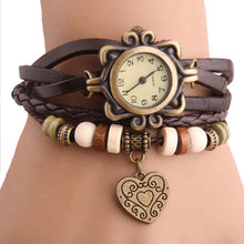 Load image into Gallery viewer, Heart Vintage Wrap Watch