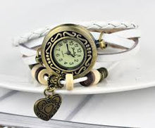 Load image into Gallery viewer, Heart Vintage Wrap Watch