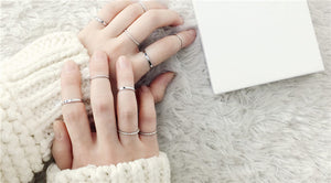 Simple Design Joint Rings (10pc set)