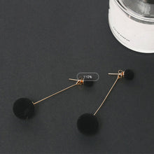 Load image into Gallery viewer, Plush Ball Drop Earrings