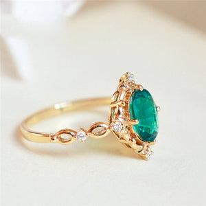 Green Forest Princess Ring