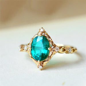 Green Forest Princess Ring