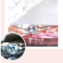 Load image into Gallery viewer, Blue Crystal Engagement Ring