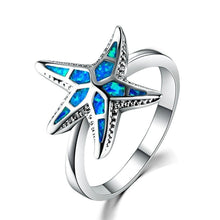 Load image into Gallery viewer, Starfish Fire Opal Ring