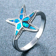 Load image into Gallery viewer, Starfish Fire Opal Ring