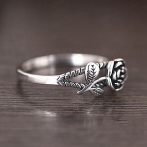 Silver Color Flower Ring
