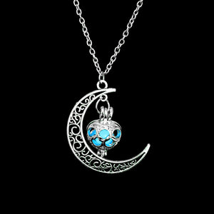 Glow in the Dark Moon Necklace!