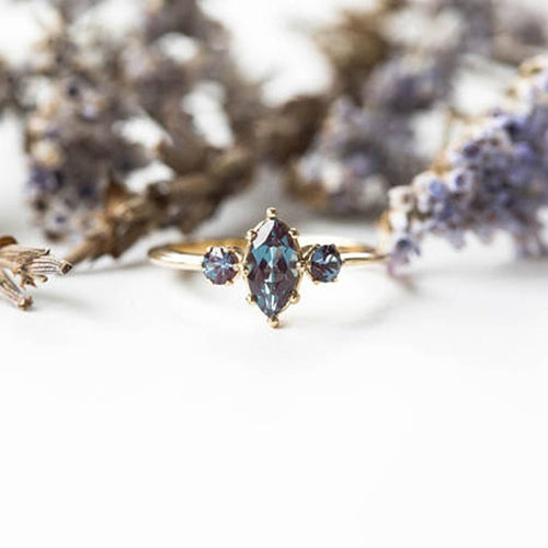 Blue Crystal Ring