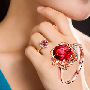 Rose Godess Crystal Ring
