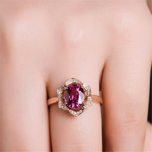 Load image into Gallery viewer, Rose Godess Crystal Ring