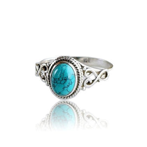 Antique Turquoise Natural Gemstone  Ring