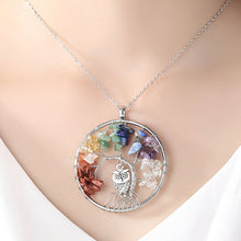 Load image into Gallery viewer, Natural Stones and Minerals Life Tree Necklace