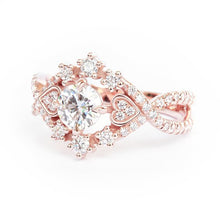 Load image into Gallery viewer, Queen Of Hearts Crystal Ring