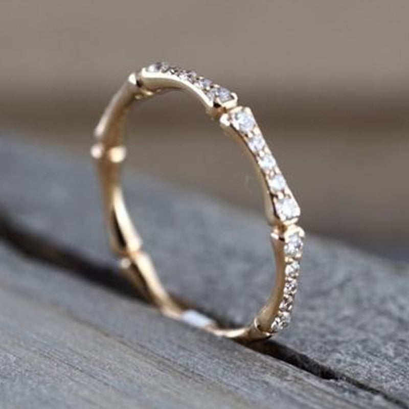 Simple Chic Rings Simple Micro Paved Chic Ring – Bella Florra