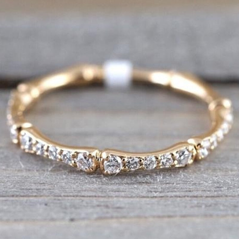 Simple Micro Paved Chic Ring – Bella Florra