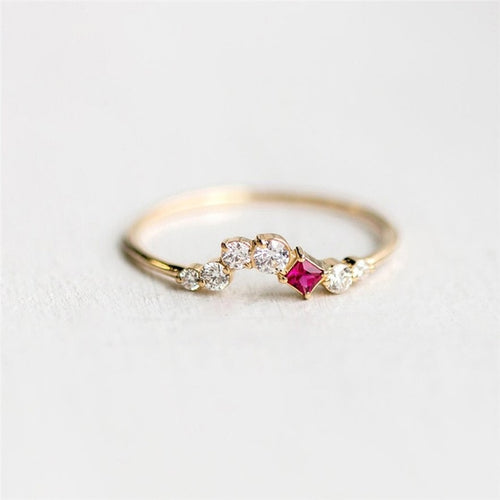 Dainty Zircon Stone Finger Ring