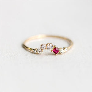 Dainty Zircon Stone Finger Ring