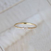 Load image into Gallery viewer, Dainty Simple Cute Heart Crystal Ring