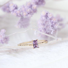 Load image into Gallery viewer, Dainty Amethyst Ring