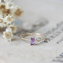 Load image into Gallery viewer, Dainty Amethyst Ring