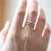 Load image into Gallery viewer, Dainty Crystal Stackable Finger Ring