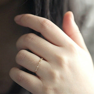 Dainty Crystal Stackable Finger Ring