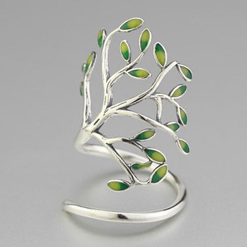 Tree Wrap Silver Ring