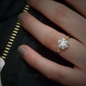Engagement Snowflake Ring