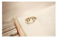 Load image into Gallery viewer, Cute Adjustable music note Ring